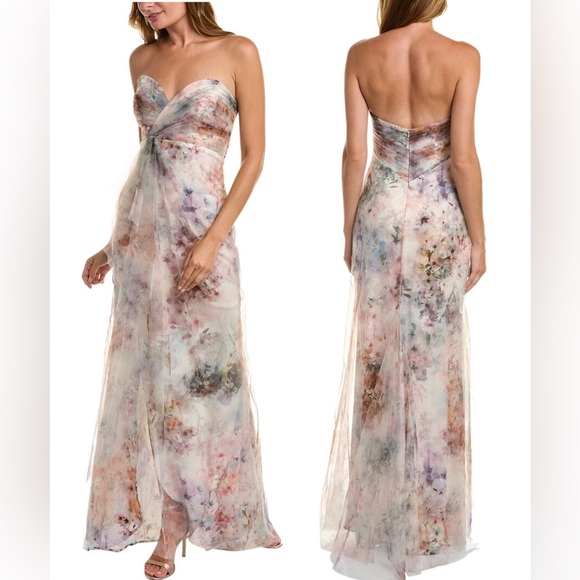 Rene Ruiz Collection Tulle Overlay Gown Long Dress - Picture 1 of 13